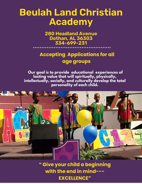 beulah land christian academy|Beulah Land Christian Academy School in Dothan AL.